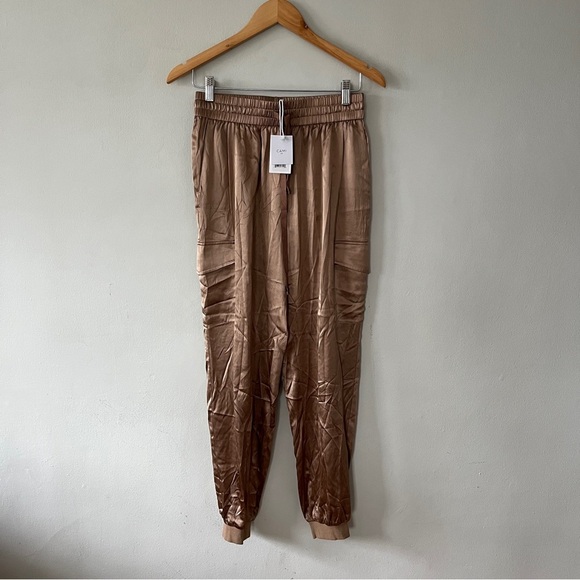 Cami NYC Elsie Silk Jogger Pant in Beechwood Size XXS NWT - Picture 4 of 8